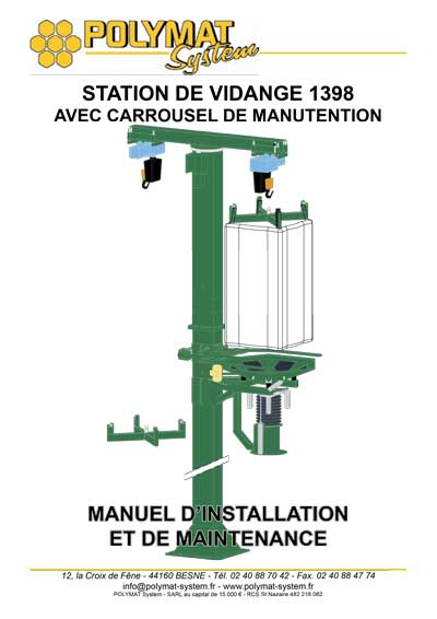 Rédaction technique : création du manuel d'installation et de maintenance pour station de vidange de big bags